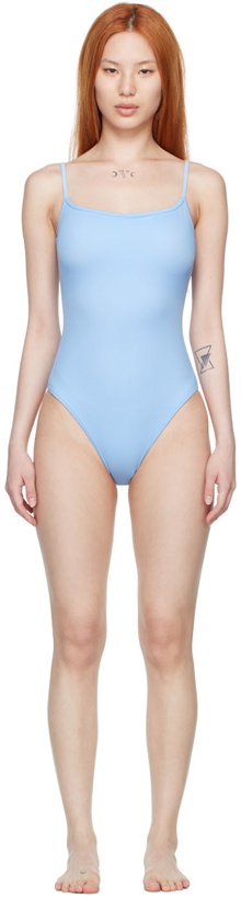 Photo: Nu Swim Blue Recycled Nylon One-Piece Swimsuit