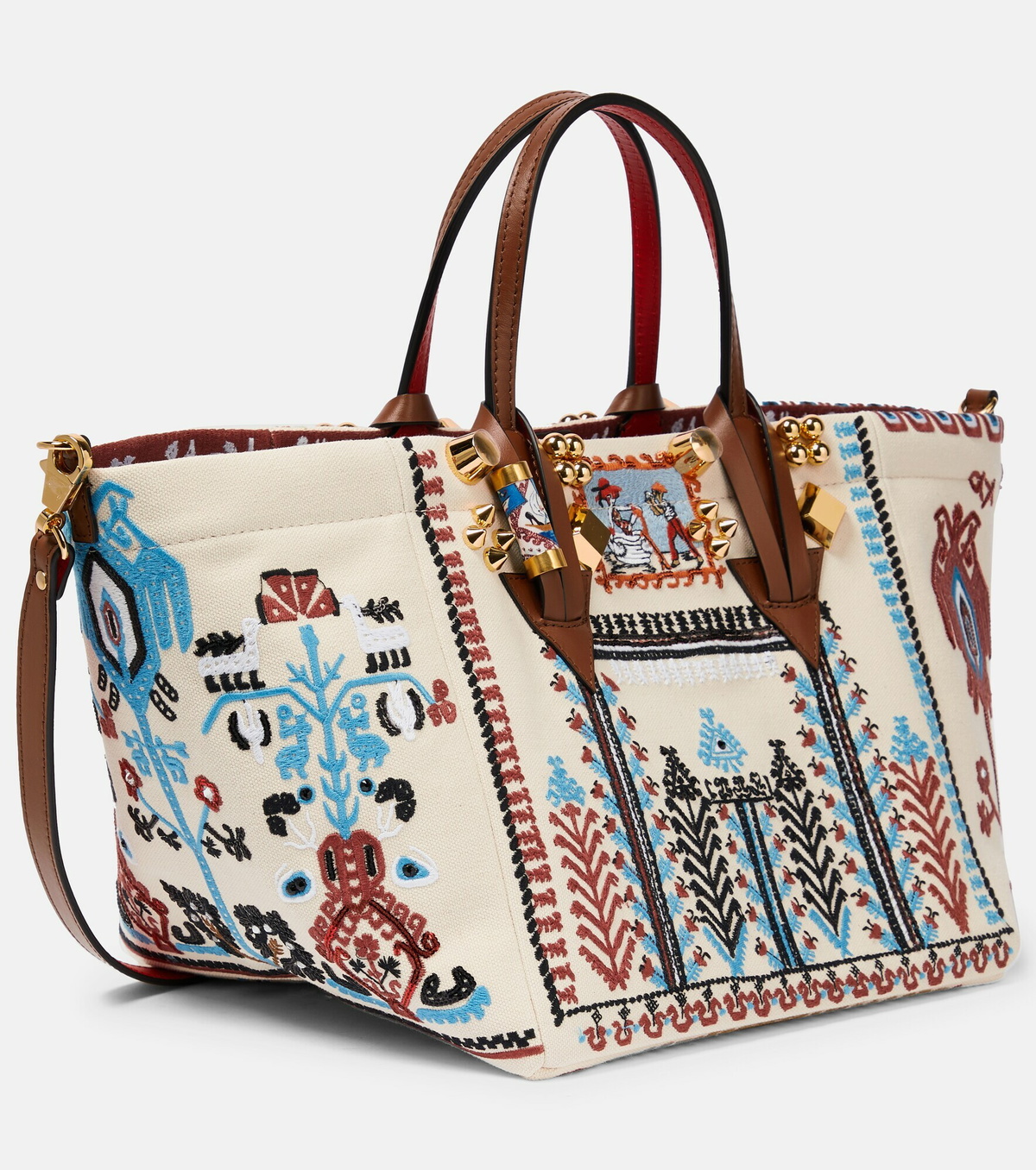 Christian Louboutin - Greekaba Small canvas tote bag Christian