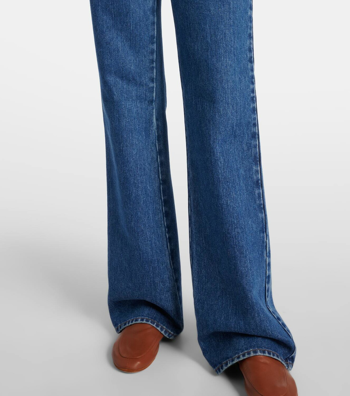 Loro Piana Merak high-rise flared jeans