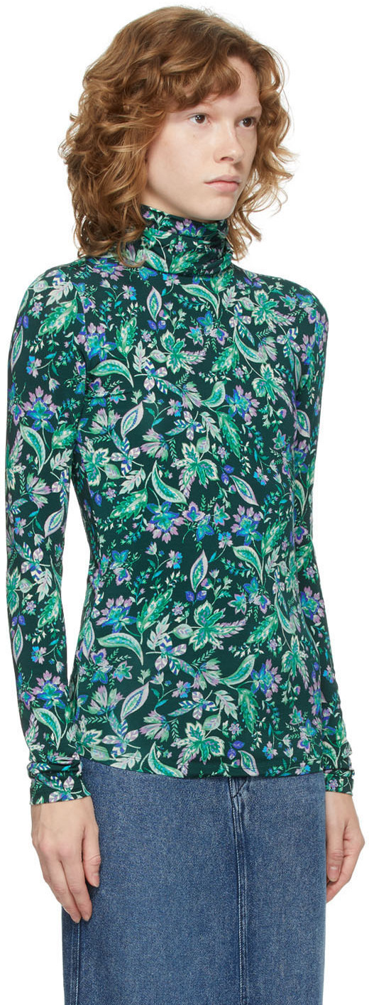 Isabel Marant Etoile Multicolor Floral Jewel Turtleneck Isabel Marant Etoile