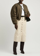 Isabel Marant étoile Bessime Cotton-blend Bomber Jacket Khaki