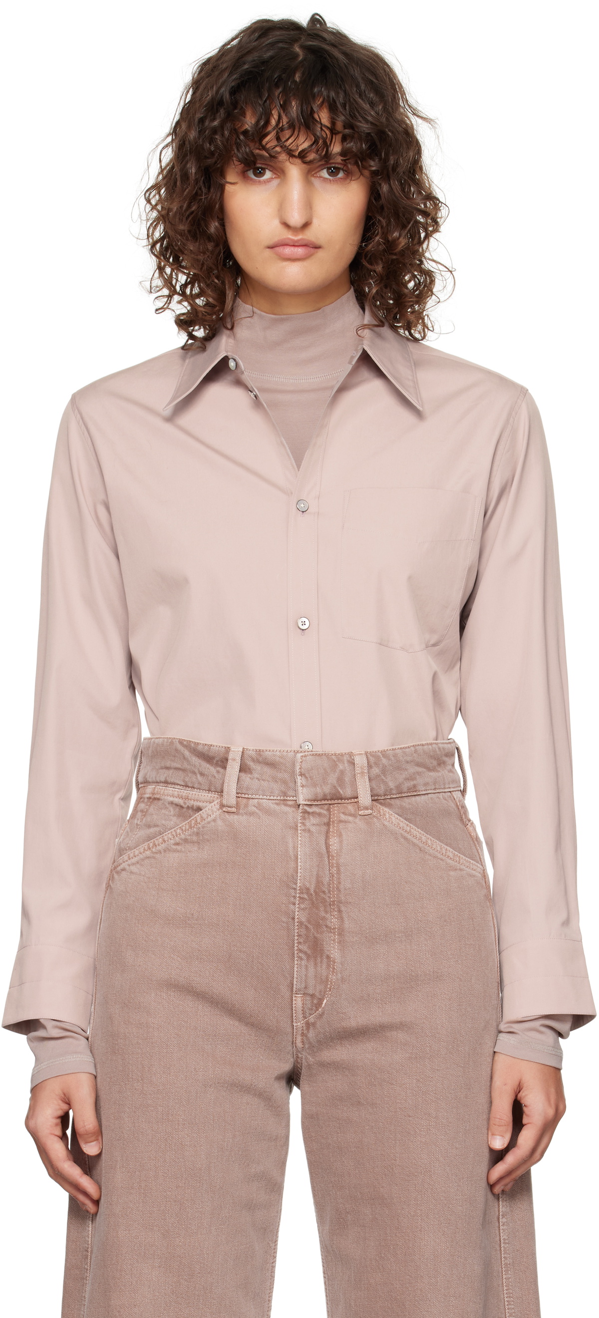 LEMAIRE Pink Fitted Shirt Lemaire