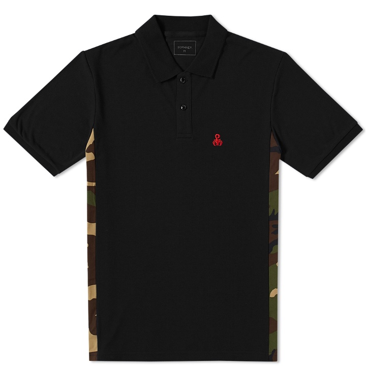 Photo: SOPHNET. Camouflage Side Panel Polo