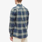 Barbour Men's Lewis Tailored Shirt in Kielder Blue Tartan