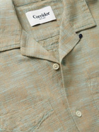 Corridor - Camp-Collar Slub Cotton Shirt - Gray
