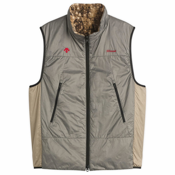 Photo: Descente Men's Allterrain x JJJJound Reversible Vest in Charcoal/Taupe
