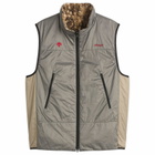 Descente Men's Allterrain x JJJJound Reversible Vest in Charcoal/Taupe
