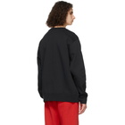 Nike Black and Red Sportswear Club Sweatshirt