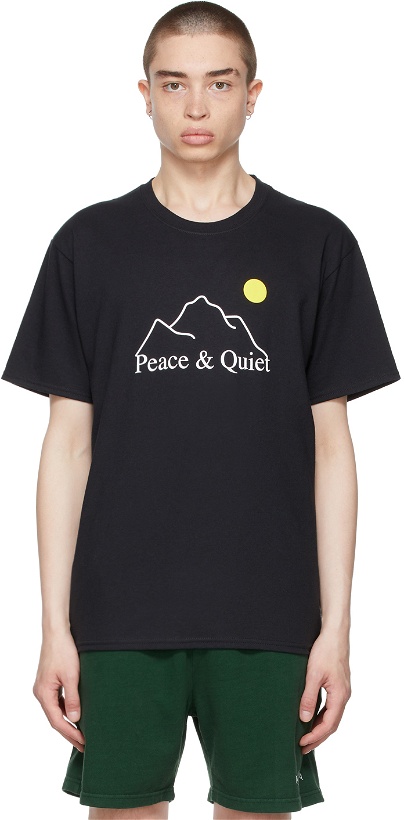 Photo: Museum of Peace & Quiet SSENSE Exclusive Black 'L'Horizon' T-Shirt