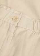 Eileen Fisher Barrel-leg Cotton Trousers Beige