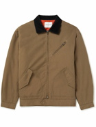 GENERAL ADMISSION - Corduroy-Trimmed Cotton-Blend Chore Jacket - Brown