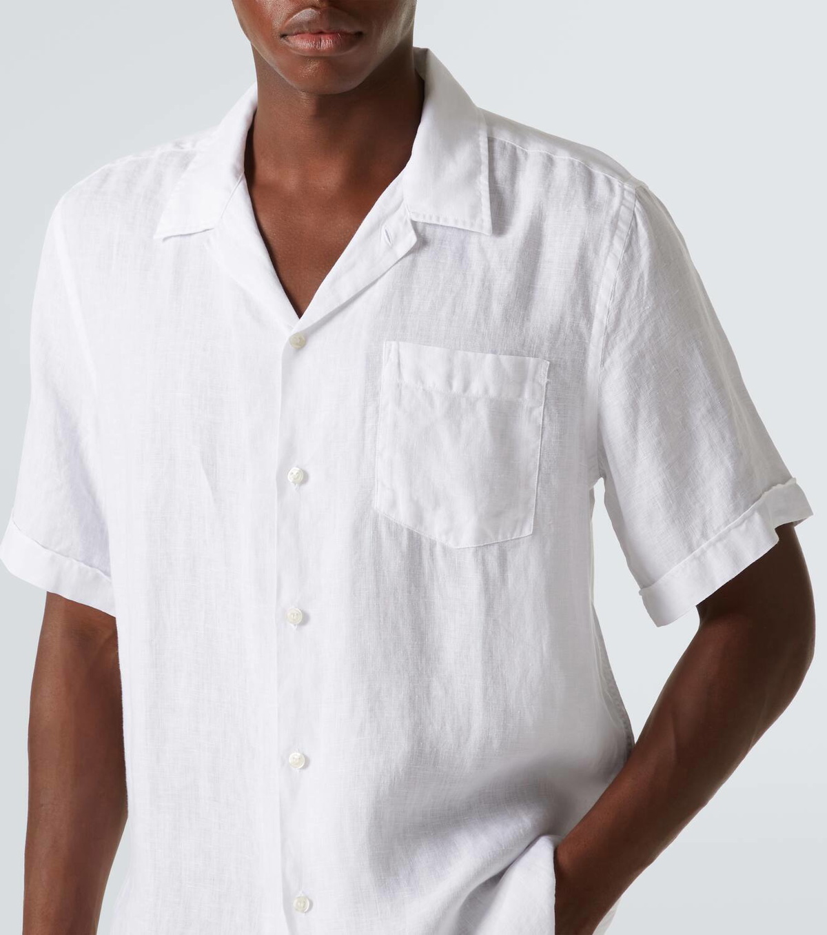 Vilebrequin Charli linen bowling shirt