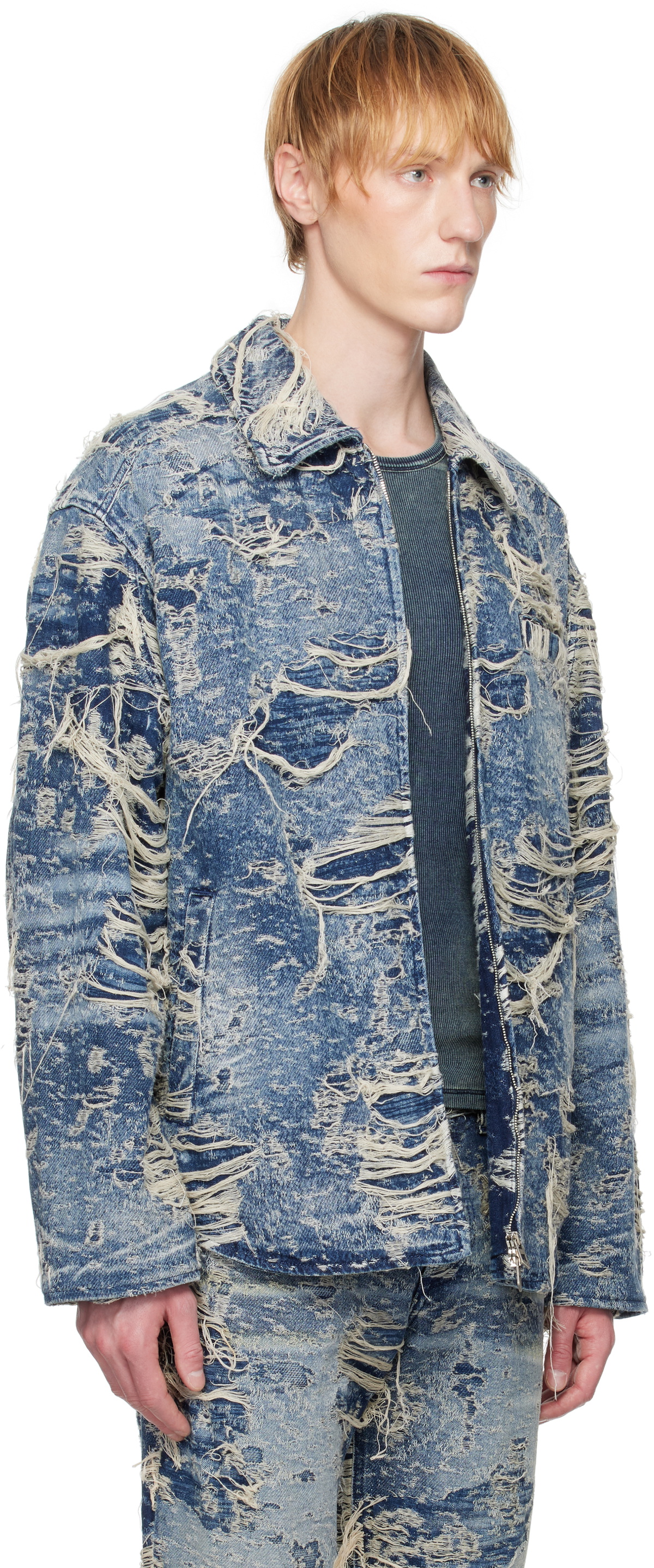 Diesel Blue D-Ivar-Fsg1 Denim Jacket Diesel