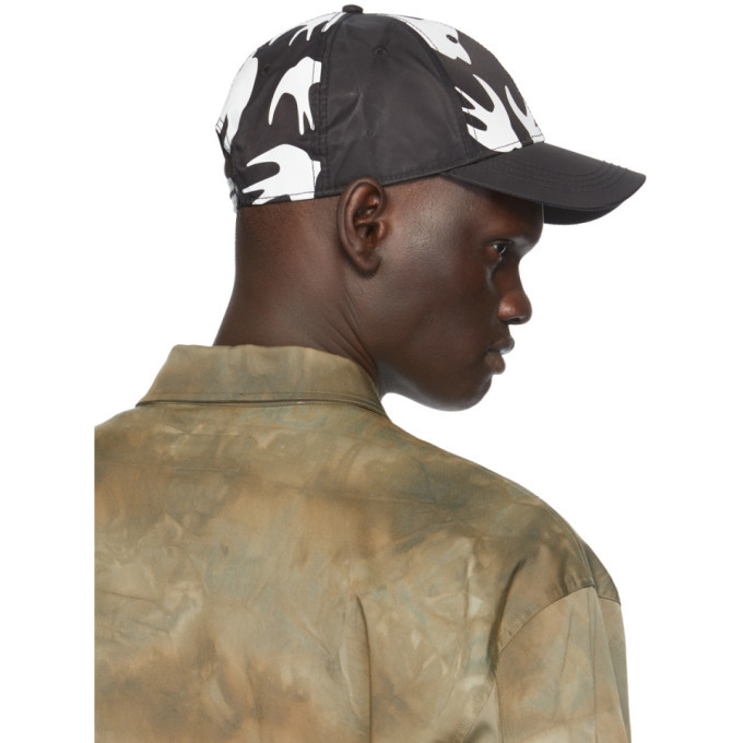 McQ Alexander McQueen Black and White Swallow Cap McQ  display picture 3