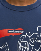 New Balance Nb Athletics Graphic Tee Blue - Mens - Shortsleeves