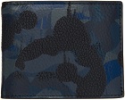 Coach 1941 Blue & Navy Slim Billfold Camo Print Wallet