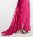 Maria Lucia Hohan Lupita draped silk gown