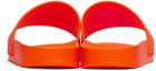 Palm Angels Orange Logo Pool Slides