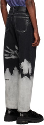 MSGM Black Bleached Jeans