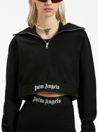 PALM ANGELS - Logo Cotton Hoodie
