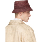 Vivienne Westwood Red Raffia Bucket Hat