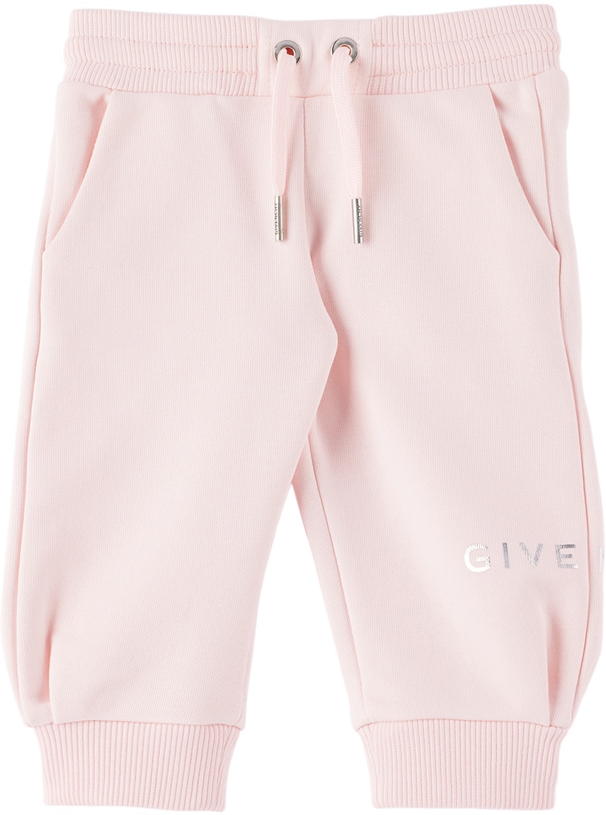 Photo: Givenchy Baby Pink Printed Lounge Pants