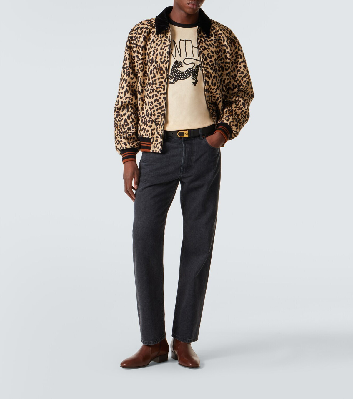 Valentino Printed cotton jersey T-shirt