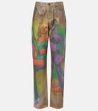 Versace Printed straight jeans
