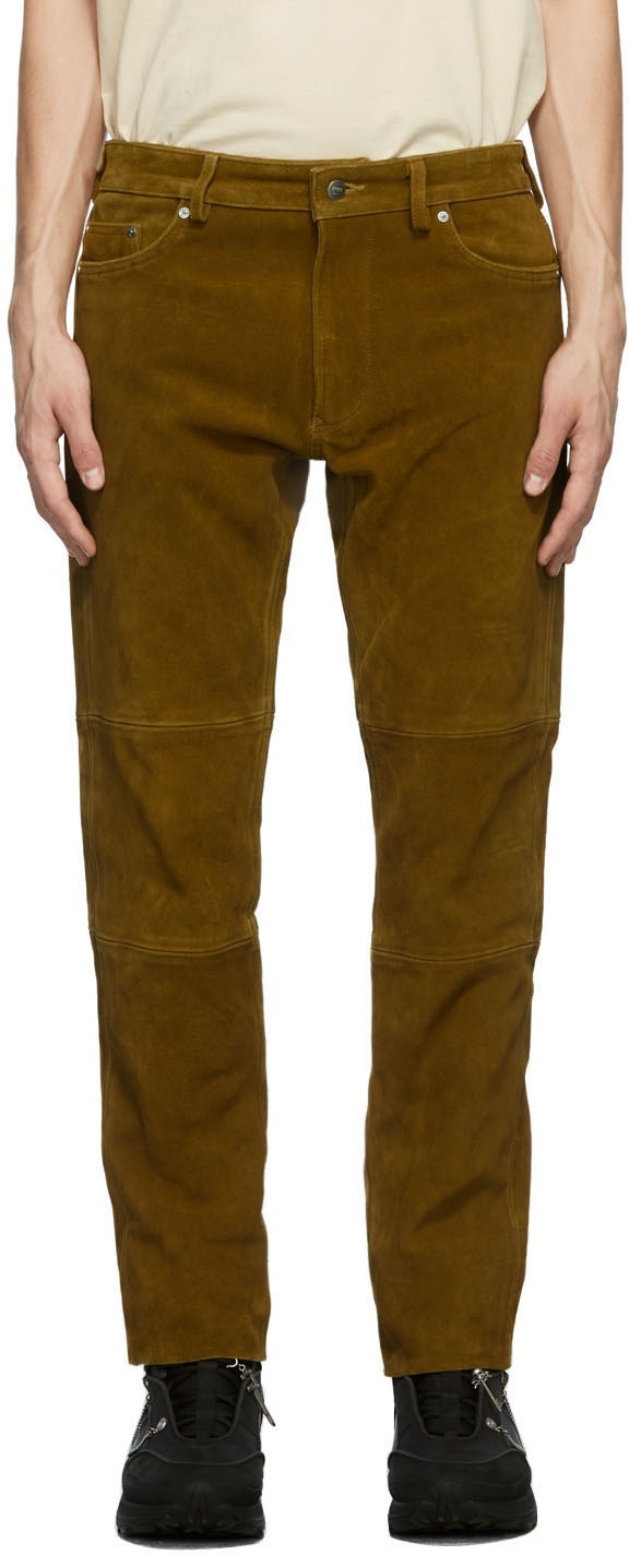 Photo: Vyner Articles Tan Suede Skinny Trousers