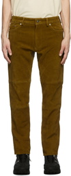 Vyner Articles Tan Suede Skinny Trousers
