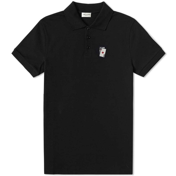 Photo: Saint Laurent Playing Card Polo Black