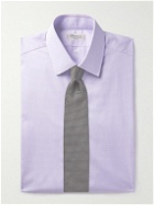 Charvet - Checked Cotton-Poplin Shirt - Purple