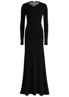 Rabanne Embellished Open-back Gown Black