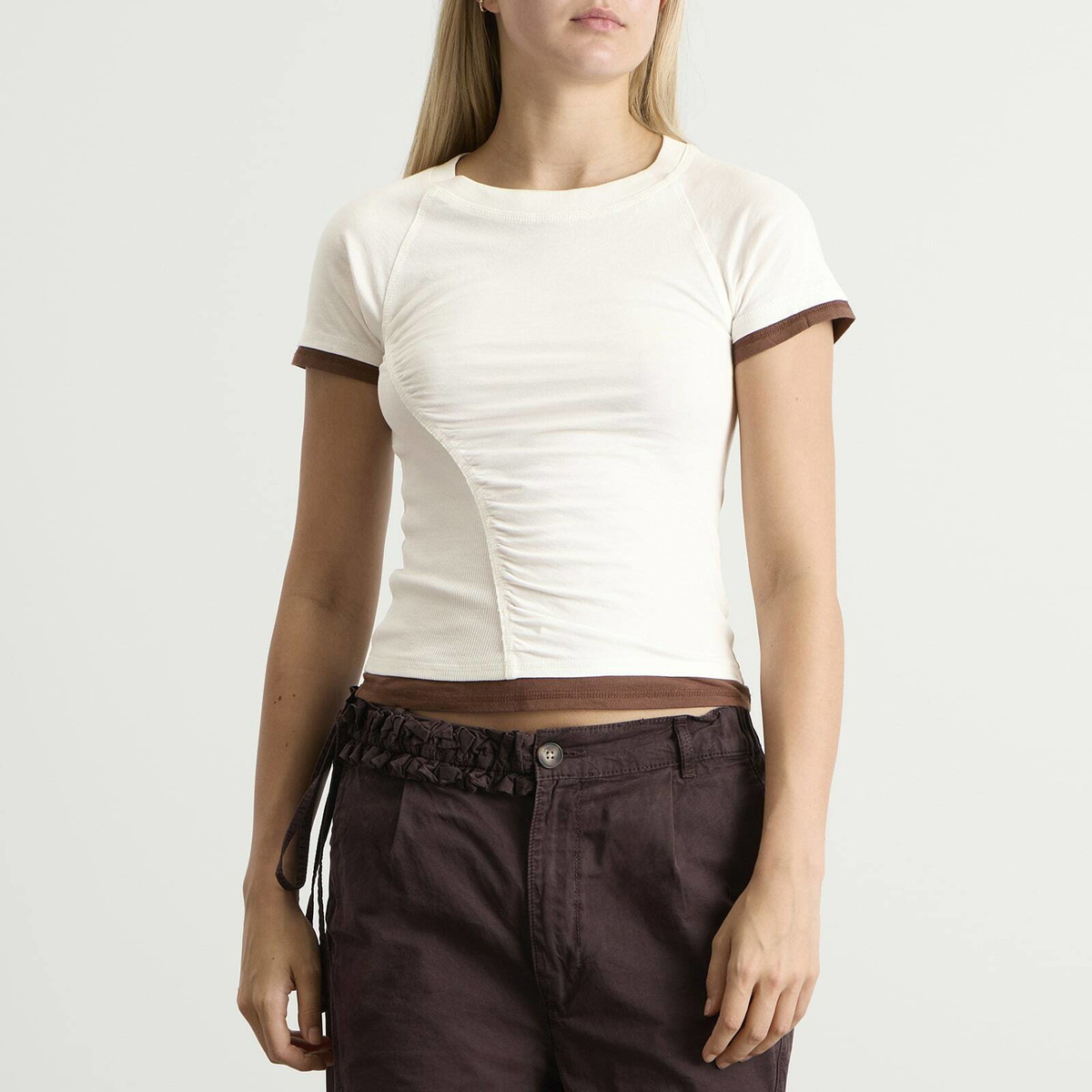 Damson Madder Women's Alicia Short Sleeve T-Shirt in White