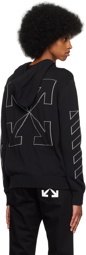 Off-White Black Diag Outline Hoodie