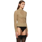 ISA BOULDER Brown Knit Honeymoon Sweater