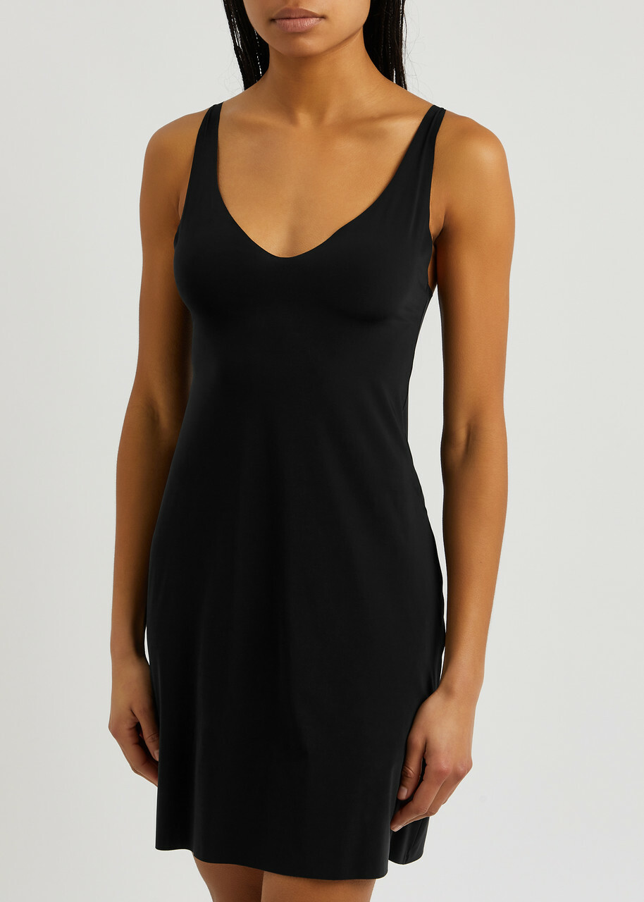 Wolford Pure Stretch-jersey Mini Slip Dress Black Wolford