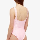 Frankies Bikinis Women's Lucia Eyelet One Piece in Pink