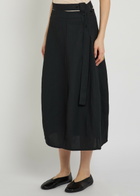 Studio Nicholson Belted Midi Skirt Dark Purple