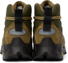 ROA Khaki & Brown Andreas Strap Boots