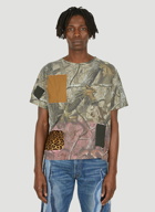 Patchwork Military T-Shirt in Grey