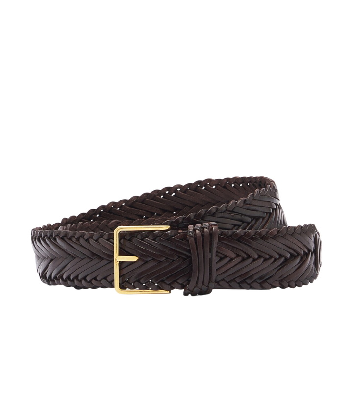 Photo: The Row Fisherman woven leather belt