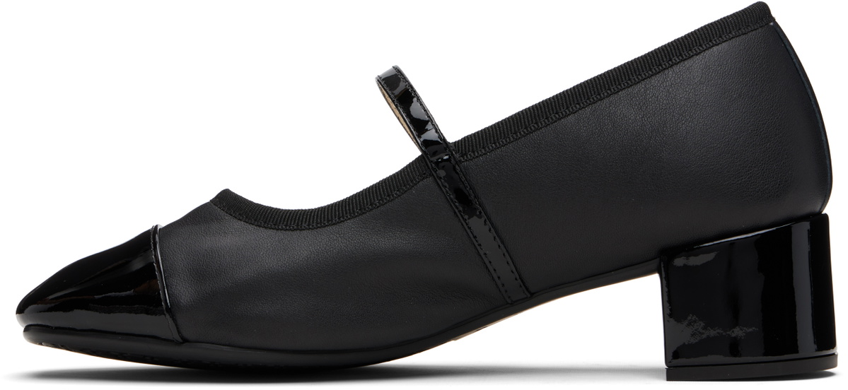 Repetto Black Georgiana 45 Mary-Jane Heels
