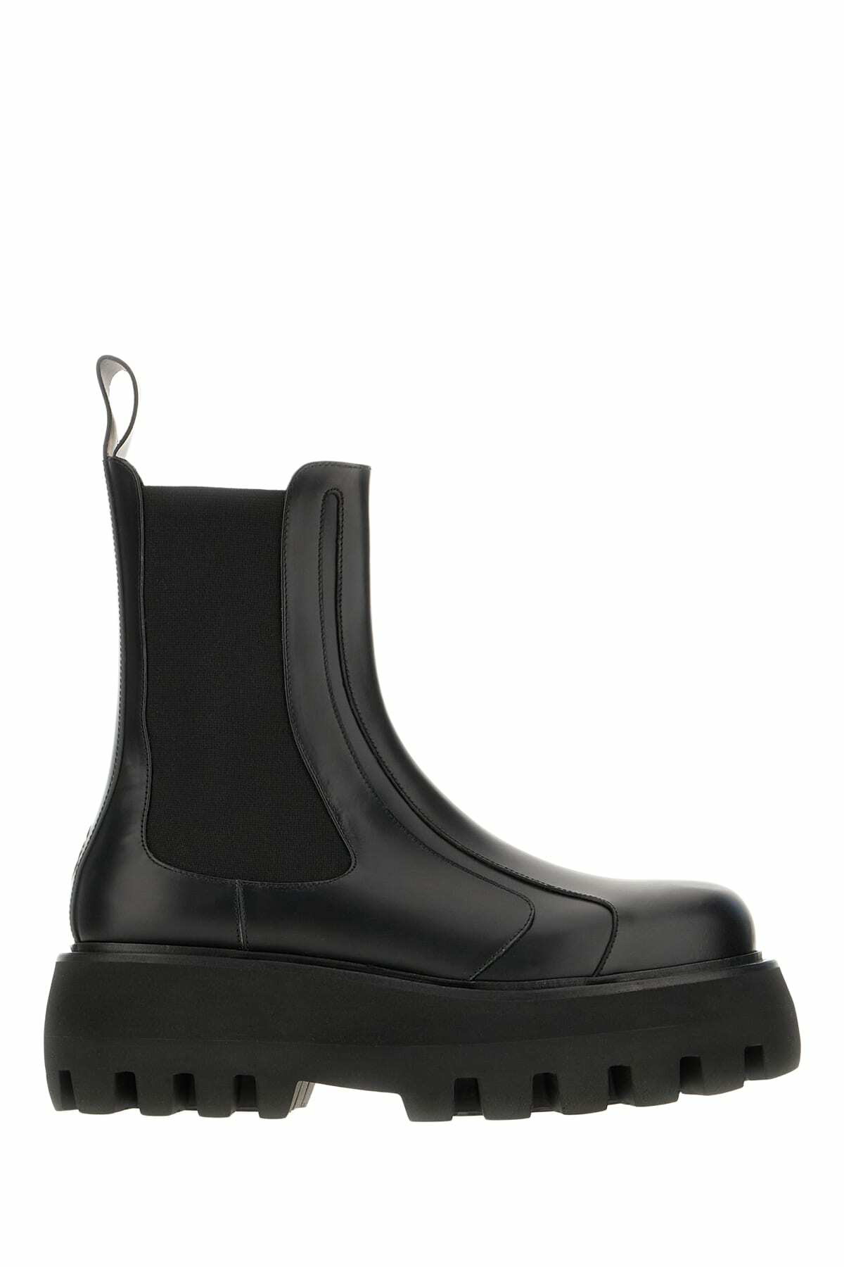 Alexander McQueen Black Punk Stud Lace-Up Boots Alexander