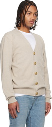 Balmain Beige Eco-Cashmere Cardigan