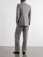 Husbands - Double-Breasted Birdseye Wool Suit - Gray