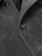 FRAME - Suede Bomber Jacket - Black