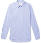 Studio Nicholson - Pinstriped Cotton-Poplin Shirt - Men - Blue