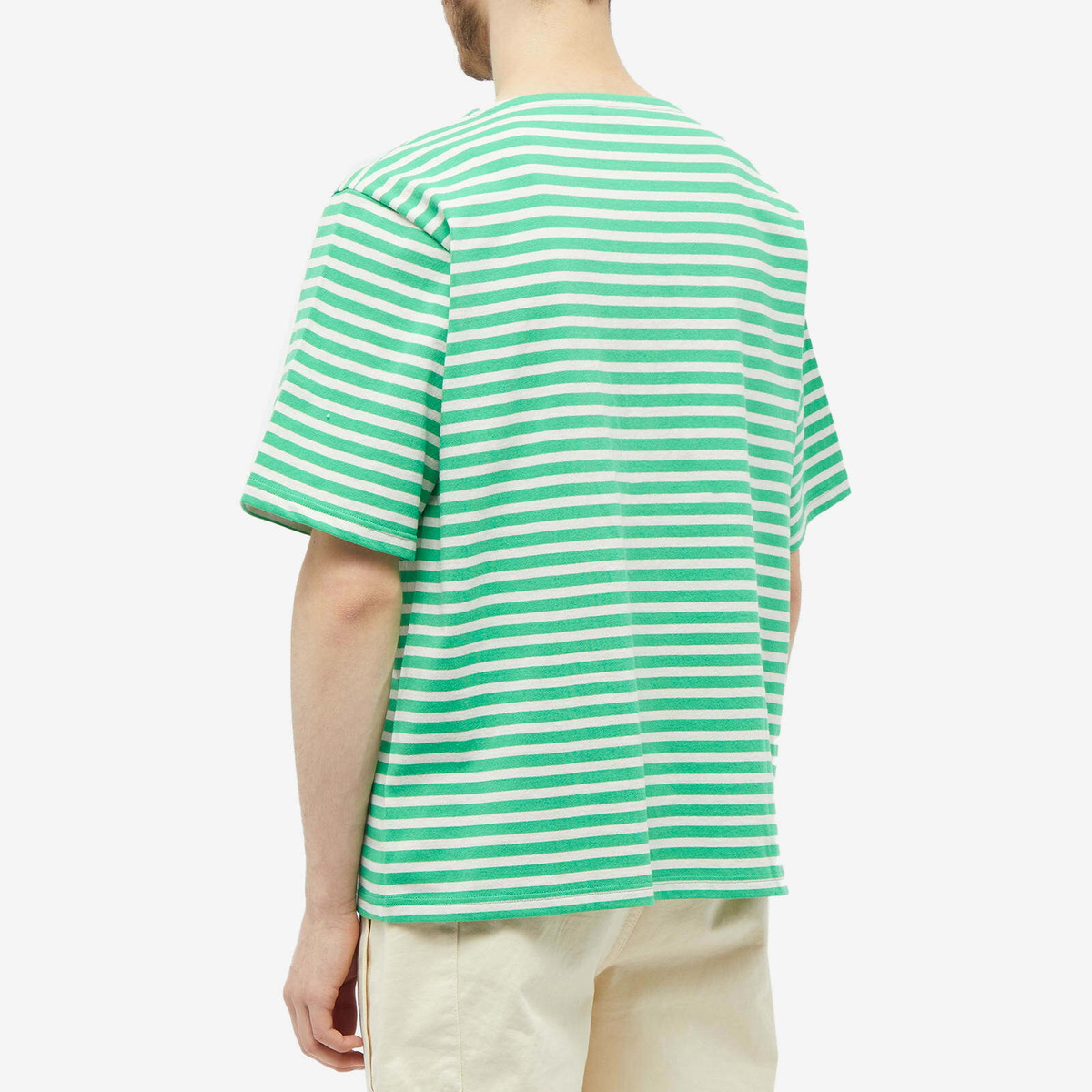 DIGAWEL Men's Stripe T-Shirt in Green