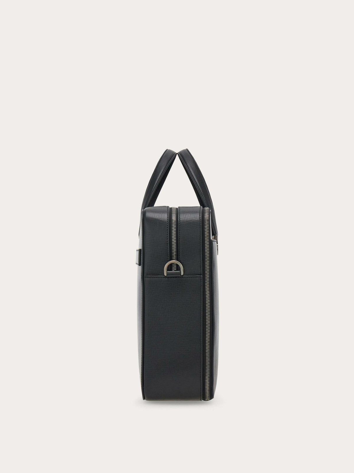 Ferragamo Mens Gancini briefcase in Black